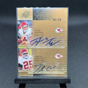 2009 Upper Deck SPx Dual Autograph Card Thigpen & Charles #03/50 Chiefs - Bild 1 von 3