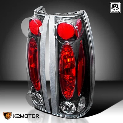 Black Fits 1988-1998 Chevy GMC C10 C/K 1500 2500 3500 Tail Lights Lamps 88-98 - Image 1 of 4