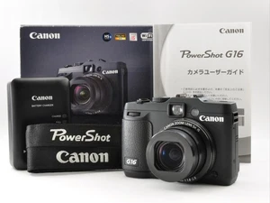 Cámara digital compacta Canon PowerShot G16 12,1 MP como nueva con caja de Japón y0070 - Imagen 1 de 23