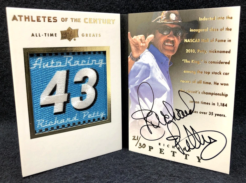 Richard Petty 2012 Upper Deck All-Time Greats Sports Autographed Booklet #21/30 - Image 1 of 4