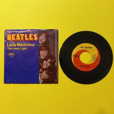 The Beatles - Lady Madonna / Inner Light 7" - 1968 - Capitol 2138 - Used - VG++ - Image 1 of 4