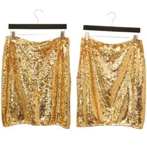 Marc New York Pailletten Minirock Gold Gr. M NEU - Bild 1 von 5