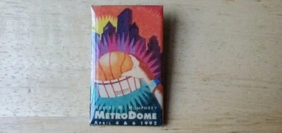 Final Four 1992 pin Metrodome Fab Five Duke Michigan Indiana Cincinnati souvenir - Image 1 of 4