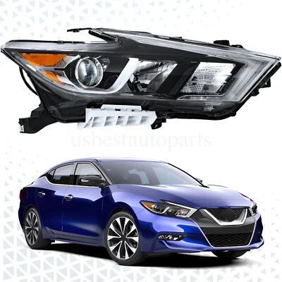 For 2016 2017 2018 Nissan Maxima S|SL|SV LED DRL Projector Headlight Lamps Right Foto 1 de 4