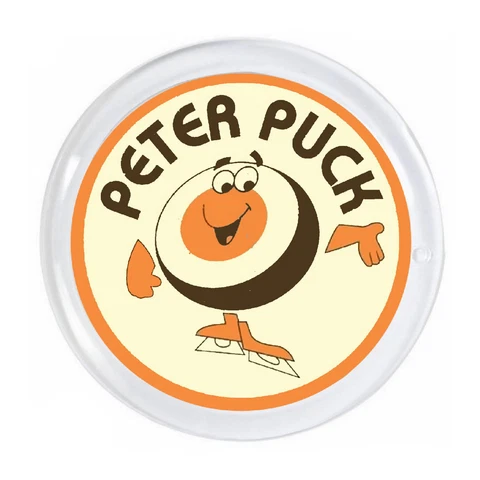 Peter Puck NHL Hockey Retro Magnet big round 3 inch diameter with border Cover