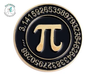 Anstecker Kreiszahl Mathematik Wissenschaft Archimedes-Konstante Geschenkidee - Bild 1 von 1
