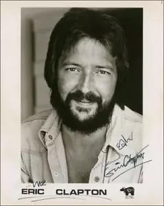 Eric Clapton w/reproduction signature archival quality, 001 - Picture 1 of 3