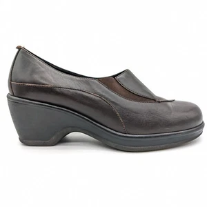 Dansko Brown Leather Casual Slip On Comfort Nursing Clogs Womens 39 US 8.5 - 9 - Picture 1 of 9