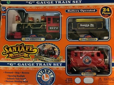 Vintage Lionel Santa Fe G Gauge Whistling Train Set Locomotive 62048 Lights Up! - Image 1 of 4