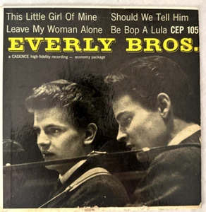 Everly Brothers THE EVERLY BROS. (ROCK N ROLL EP 45) CEP 105 - Picture 1 of 4