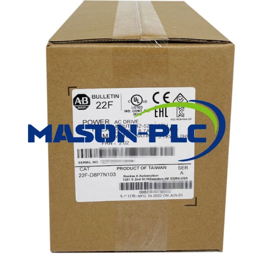 Allen-Bradley 22F-D8P7N103 PowerFlex 3,7 kW 5 HP accionamiento de CA nuevo AB 22F-D8P7N103 Foto 1 de 2