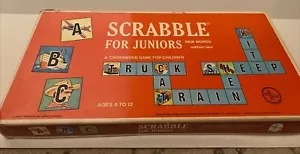 Used Vintage 1964 Scrabble for Juniors Edition Two Ages 6-12 Sel Right Brand - Picture 1 of 15