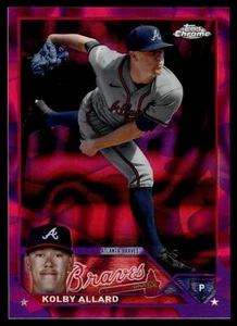 2023 Topps Chrome Update KOLBY ALLARD MAGENTA PURPLE LAVA REFRACTOR /299 USC158 - Picture 1 of 2