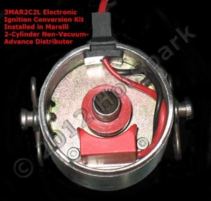 Electronic Ignition Conversion Kit for 2-cylinder Marelli Distributors Fiat 500 - Picture 1 of 2