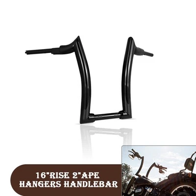 16'' Rise 2" Ape Hanger Handlebar Fit For Honda Rebel CMX250C - Imagem 1 de 4