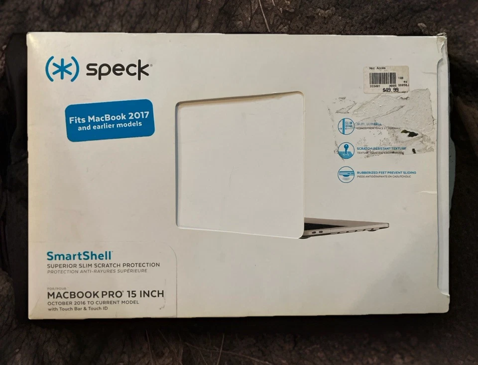 Funda Speck SmartShell - Para MacBook 15 pulgadas, se adapta a MacBook 2017 y modelos anteriores Foto 1 de 3