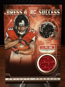Devonta Freeman Rookie Patch Insert-2014 Panini Rookies & Stars Falcons RC MEM - Picture 1 of 2
