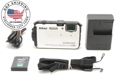Sample Shot 📸 [MINT w/Strap] Nikon COOLPIX AW100 white 16MP Waterproof JAPAN - Image 1 of 4
