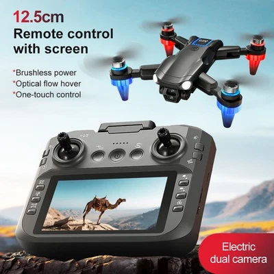M9 6K Camera RC Drone with Screen Controller, Brushless Motor, Dual Batteries - Image 1 of 4
