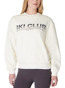 Sweaty Betty Women's Ski Club Graphic Print Sweatshirt - US SIZE: 10-14 - Picture 1 of 4