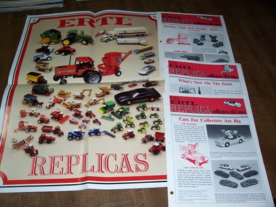 1984 - 1986 The Ertl Replica Collectors Club News Newsletter lot & Poster Foto 1 de 4