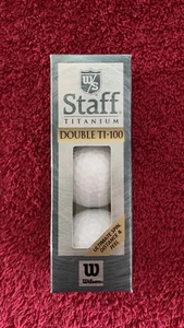 New Wilson Staff Titanium, Double Ti-100 Golf Balls, Sleeve/3 - Picture 1 of 5