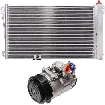 Aluminum AC Condenser + AC Compressor Cooling Kit For 2003-05 Mercedes-Benz C230 - Image 1 of 4