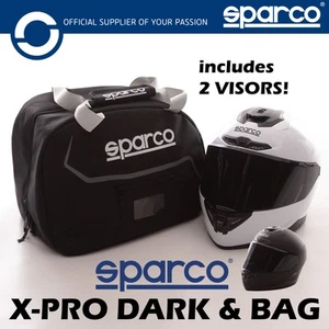Sparco X-PRO Crash Helmet Dark Visor and Bag Karting and Track Days ECE 22-06 - Picture 1 of 29