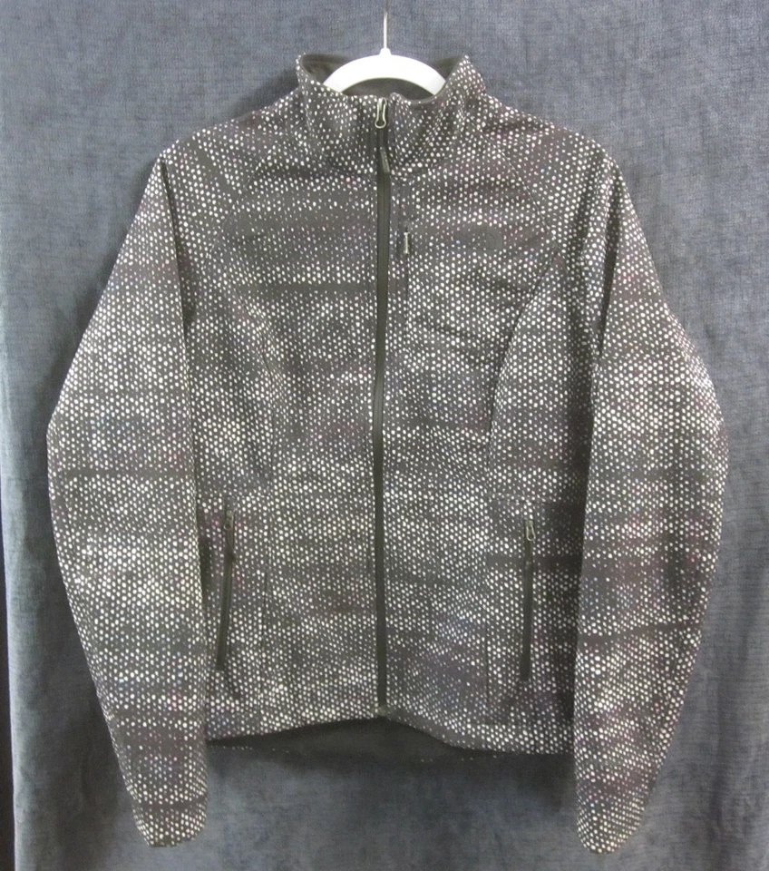 Abrigo chaqueta para mujer The North Face negro estampado Donegal talla mediana Foto 1 de 4