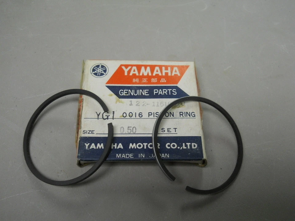 Yamaha NOS YG1,YG1T Trailmaster Piston Rings .50mm over P/N 122-11610-20,   d-22 - Image 1 of 1