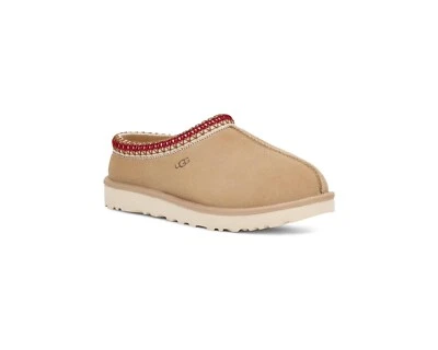 UGG Tasman Sand/Dark Cherry Slipper Clog Women's US size 6 NEW - Image 1 of 4