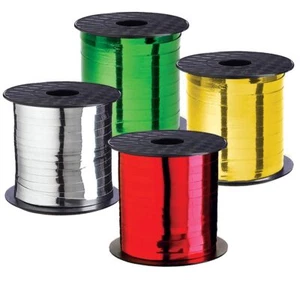Christmas Curling Ribbon Set 4 Rolls Red Green Gold Silver Holiday Wrap - Picture 1 of 9