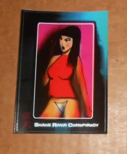 Adesivo Snake River Cospiracy Promo 4x2,5 Sonic Jihad Industrial Rock - Foto 1 di 2