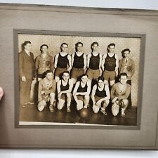 Antique Taylor BASKETBALL TEAM PHOTO original Black & White vintage 8x10