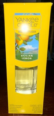 Yankee Candle Reed Diffuser Set "Sicilian Lemon" New in Box Oil and Reeds - Image 1 of 2
