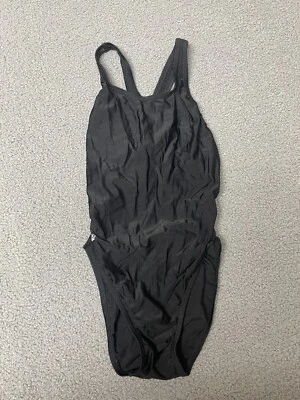Speedo Swimsuit size 34/10 black one piece style 824372 - Image 1 of 4