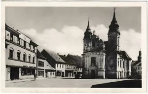 Postcard Rozmital/Rosenthal/Rozmital pod Tremsinem - street view church - Picture 1 of 2