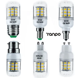 LED Corn Bulb E27 E12 E26 E14 G9 GU10 Dimmable 7W Light 5730 SMD Lamp Bright - Picture 1 of 19