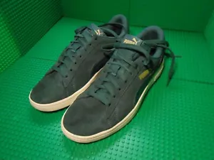 Puma Herren Smash V2 Grün Wildleder Schnürschuhe Freizeitschuhe Turnschuhe Größe 10 -364989 26 - Bild 1 von 13