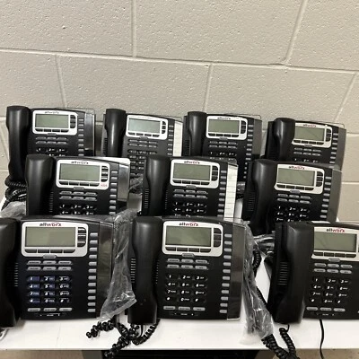 10 Allworx 9212 12-Button Office IP Phones W/ Stands + Phone Cord TESTED VGUC - Image 1 of 4