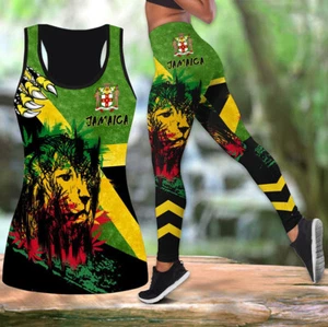 Jamaica  Colour, 3D Combo Printed Legging Set. 2 SIZE'S.....L and .XXL - Picture 1 of 6