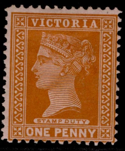 AUSTRALIA - Victoria QV SG329, 1d naranja-marrón/rosa, M COMO NUEVO. Cat £19. - Imagen 1 de 1