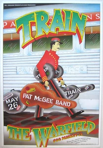 Train Concert Poster 2001 Randy Tuten - Picture 1 of 1