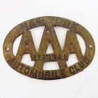 AAA Automobile Club New York State Metal Car Emblem Badge 5.75"