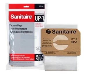 Nuevas bolsas de vacío Sanitaire genuinas estilo UP-1 - Paquete de 5 - Imagen 1 de 3