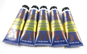 (5) Lote de 1 oz crema de manos de manteca de karité Bath & Body Works azul dorado Twilight Woods - Imagen 1 de 7