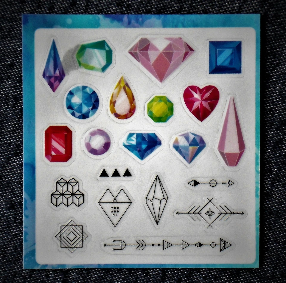 Handy-Sticker "PRECIOUS STONE" Smartphone Aufkleber 21-teilig NEU # - Bild 1 von 1
