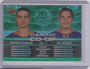 2024-25 Upper Deck Gaming Co-Op Green #CGO21 Mathew Barzal / Bo Horvat   058/199 - Picture 1 of 2
