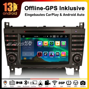 64GB CarPlay Android 13 Autoradio GPS CD Für Mercedes C/CLK/CLC Klasse W203 W209 - Bild 1 von 15