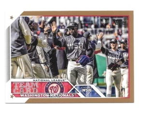 2023 Topps Serie 1 PARQUE NACIONALS Oro Paralelo #/2023 -WASHINGTON NATIONALS- - Imagen 1 de 1